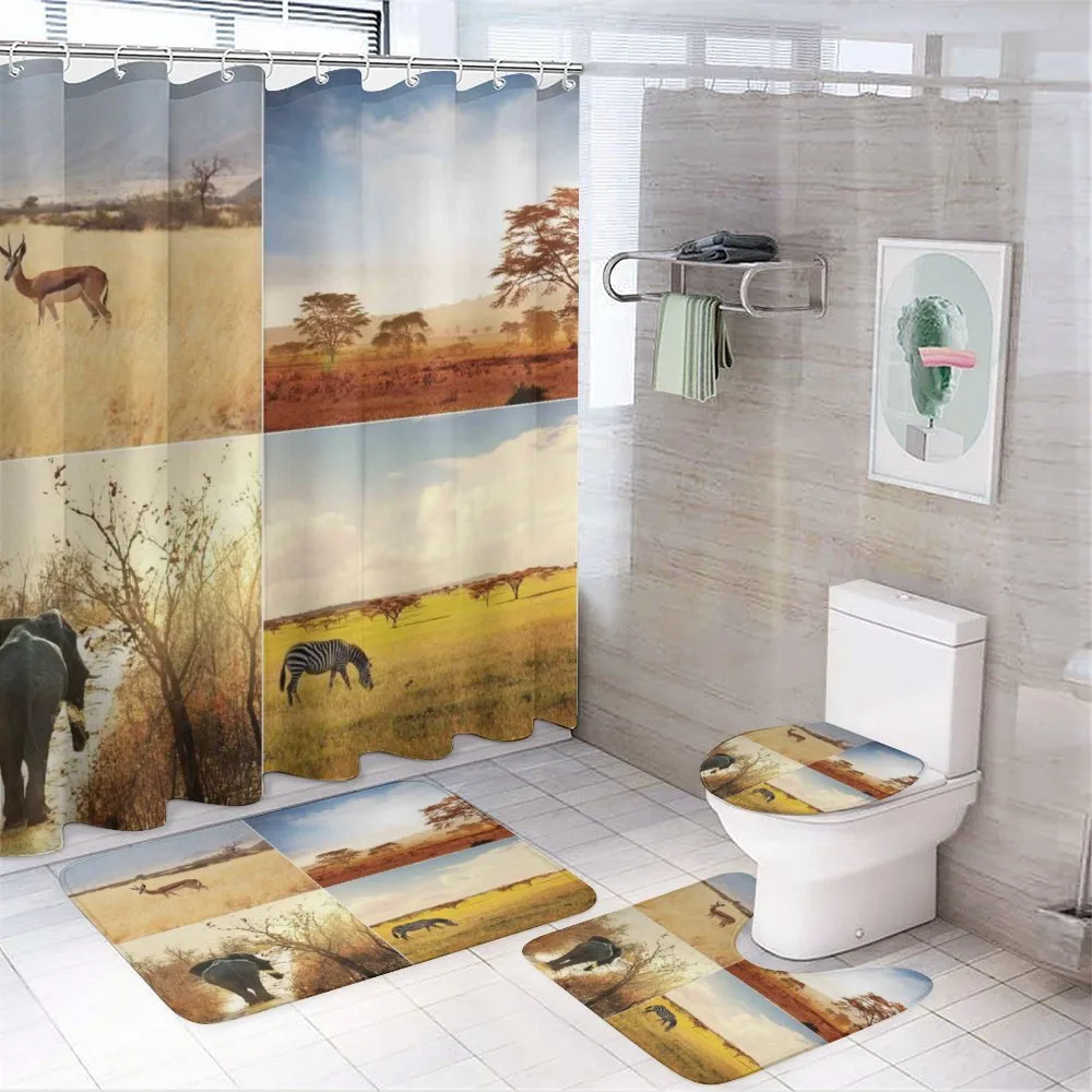 Wild Savannah Animal — 4-Piece Bathroom Set preview