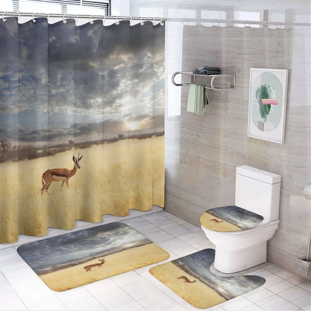 Antelope in Tranquil Nature — 4-Piece Bathroom Set preview