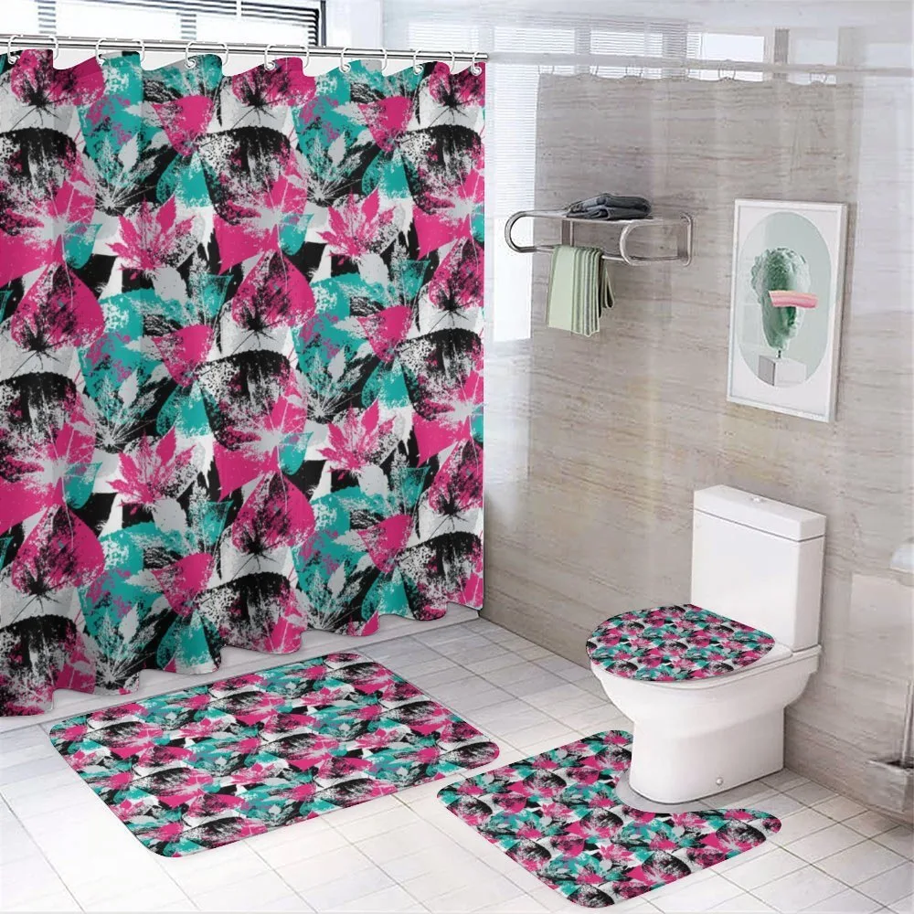 Ornate Leaf Arrangement — 4-Piece Bathroom Set preview