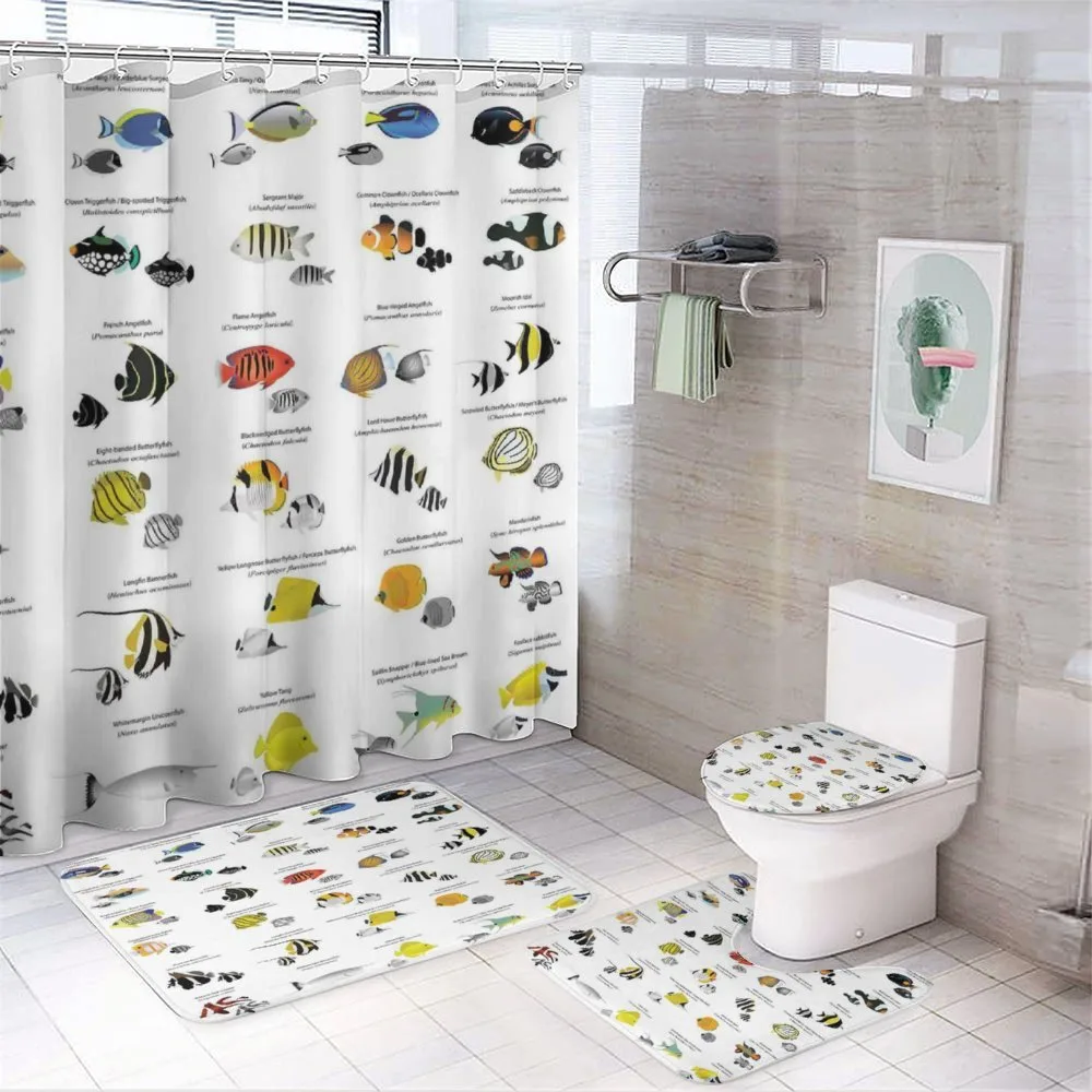 Underwater Aquatic Species — 4-Piece Bathroom Set preview