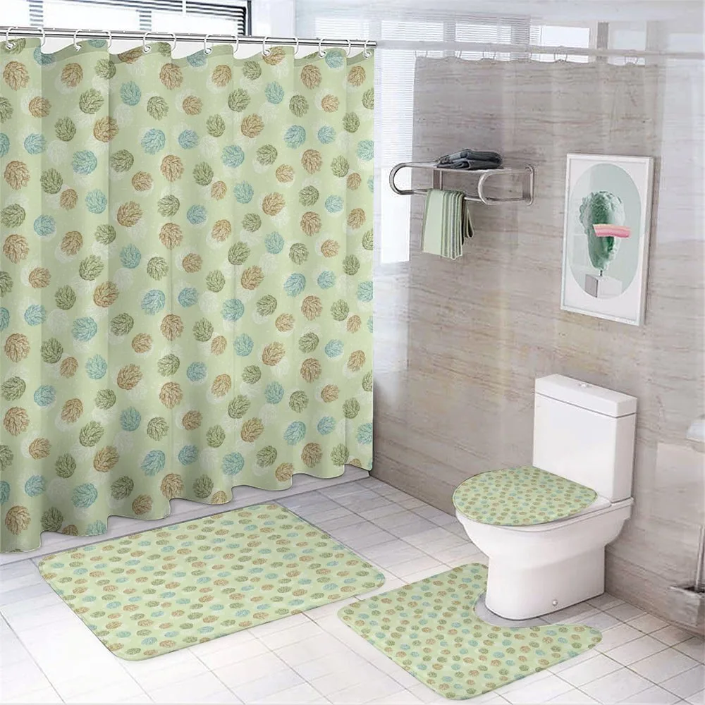 Abstract Pine Cones — 4-Piece Bathroom Set preview