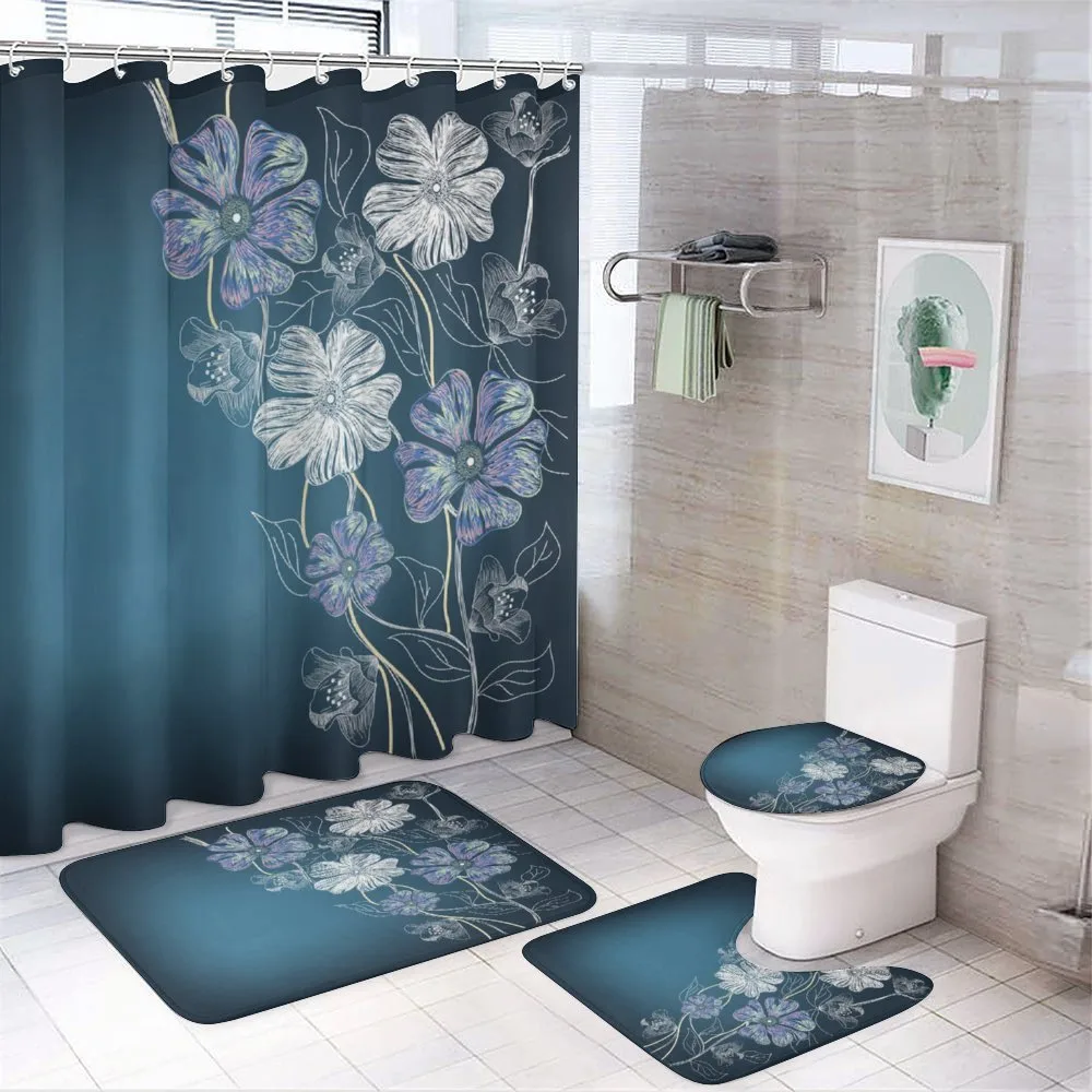 Cherry Blossom Bridal Theme — 4-Piece Bathroom Set preview