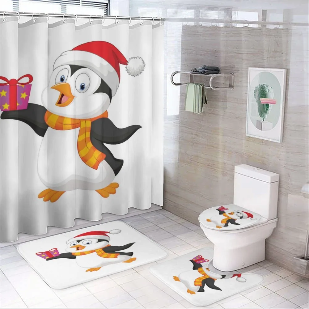 Friendly Penguin Character — 4-Piece Bathroom Set preview