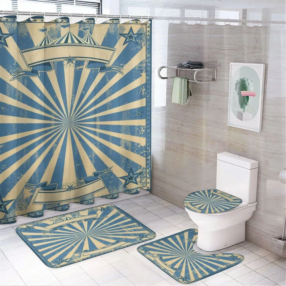 Retro Circus Tent — 4-Piece Bathroom Set preview