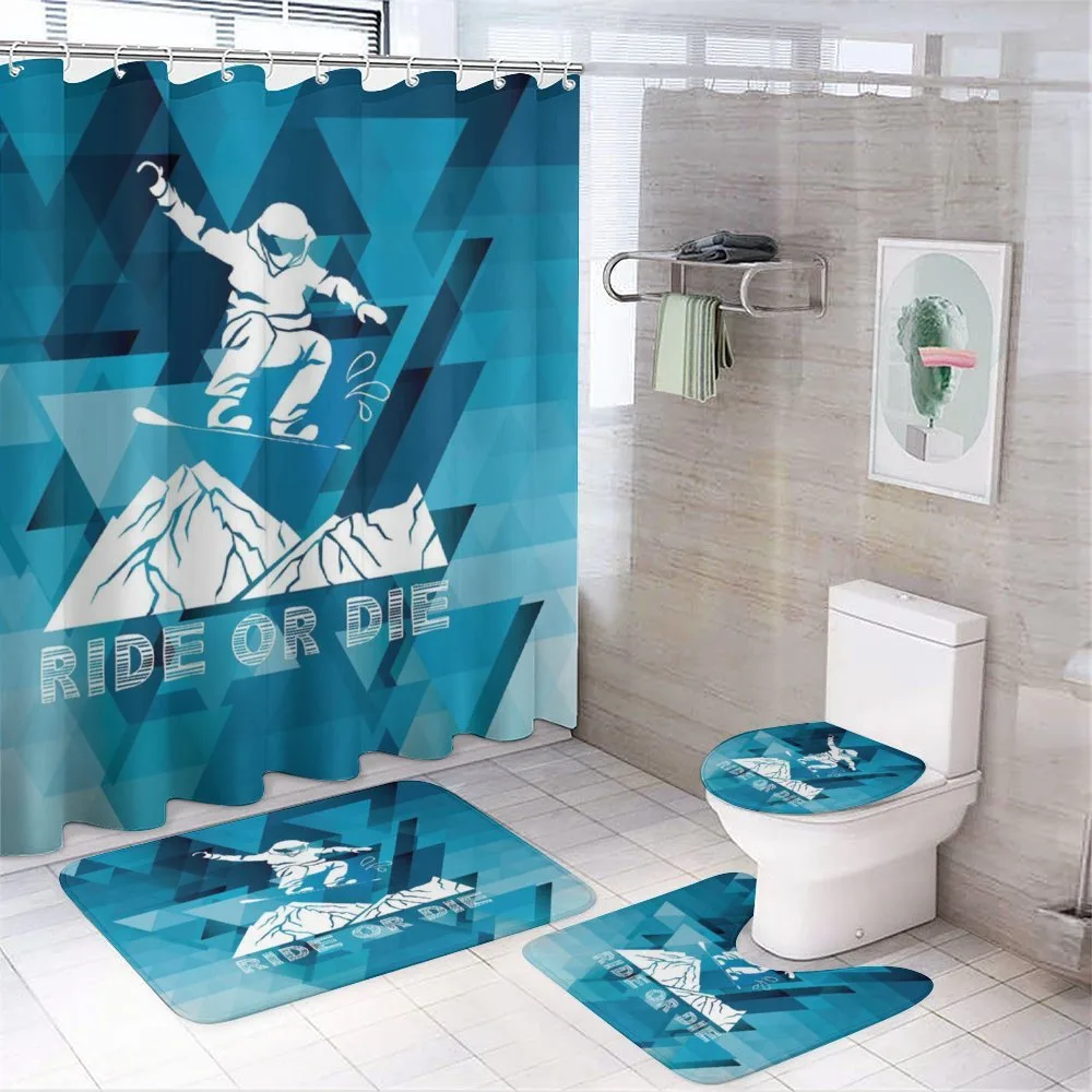 Ride or Die Sketch — 4-Piece Bathroom Set preview