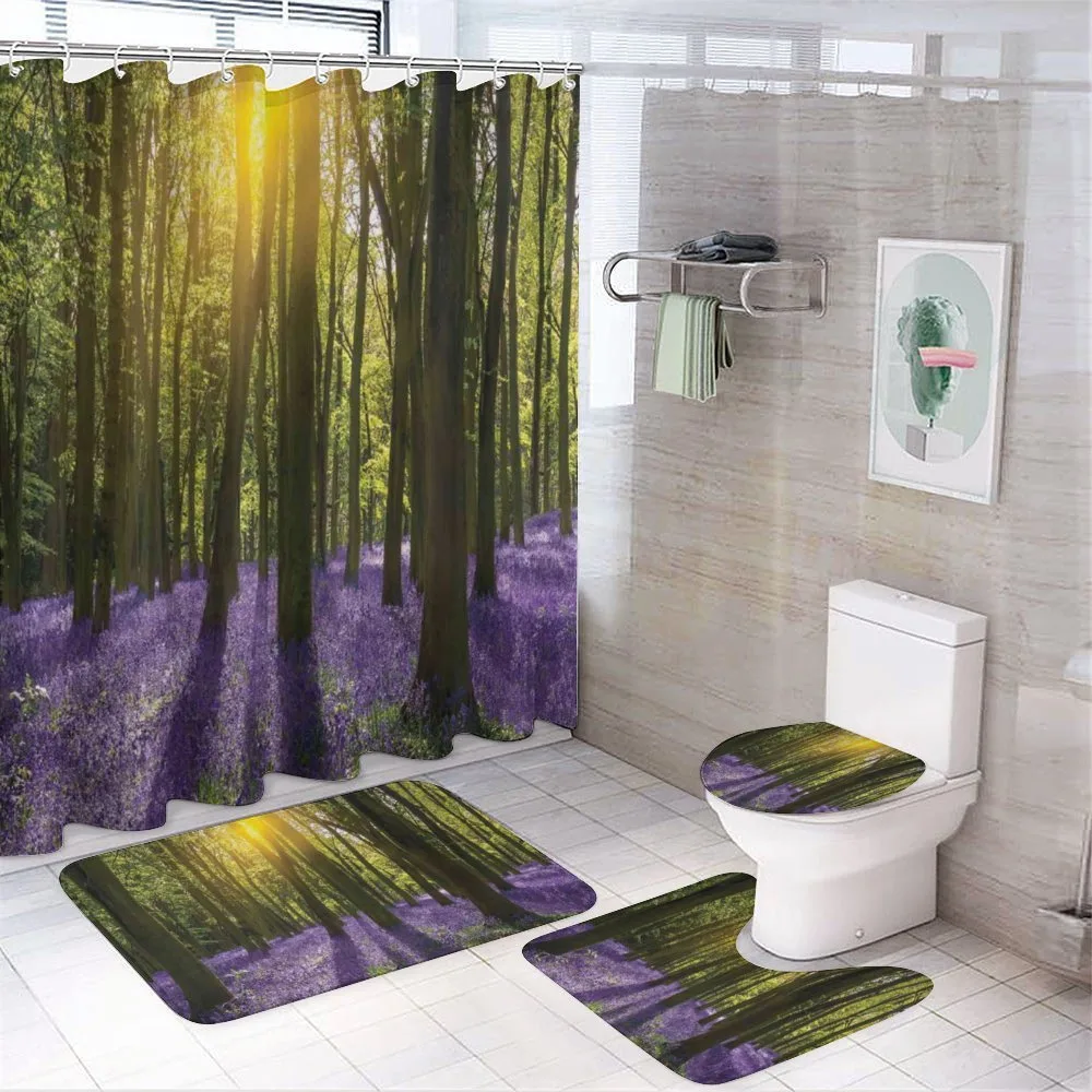 Bluebell Blossoms — 4-Piece Bathroom Set preview
