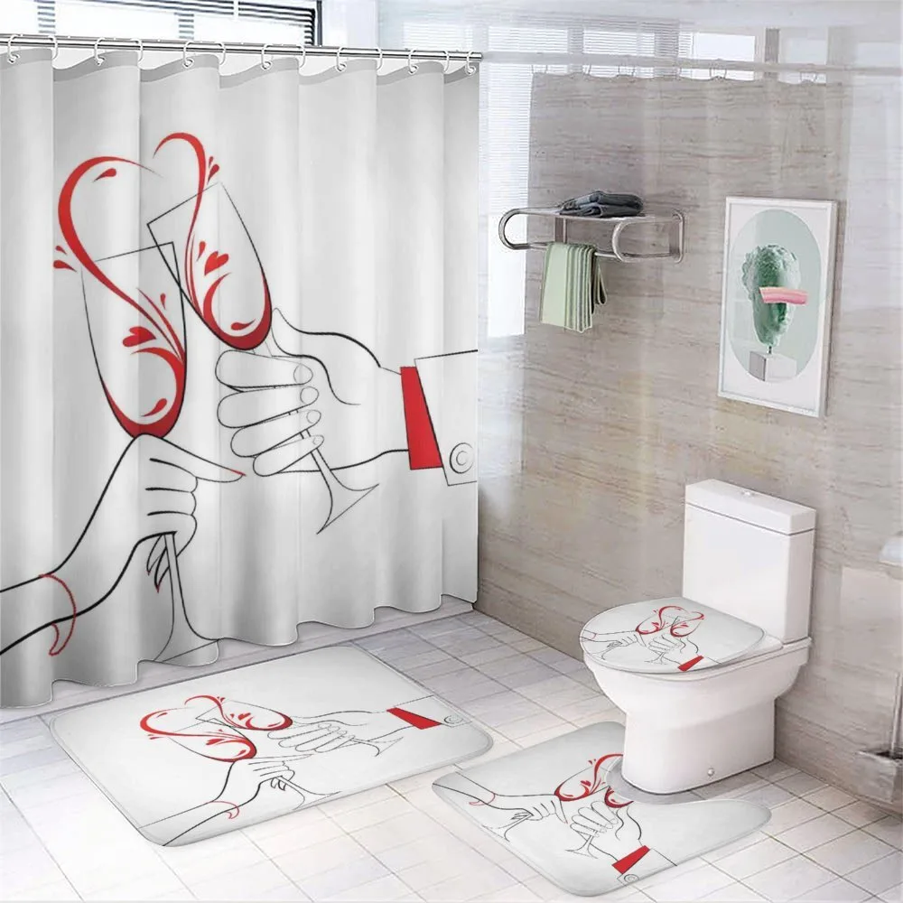 Clinking Flute Glass — 4-Piece Bathroom Set preview