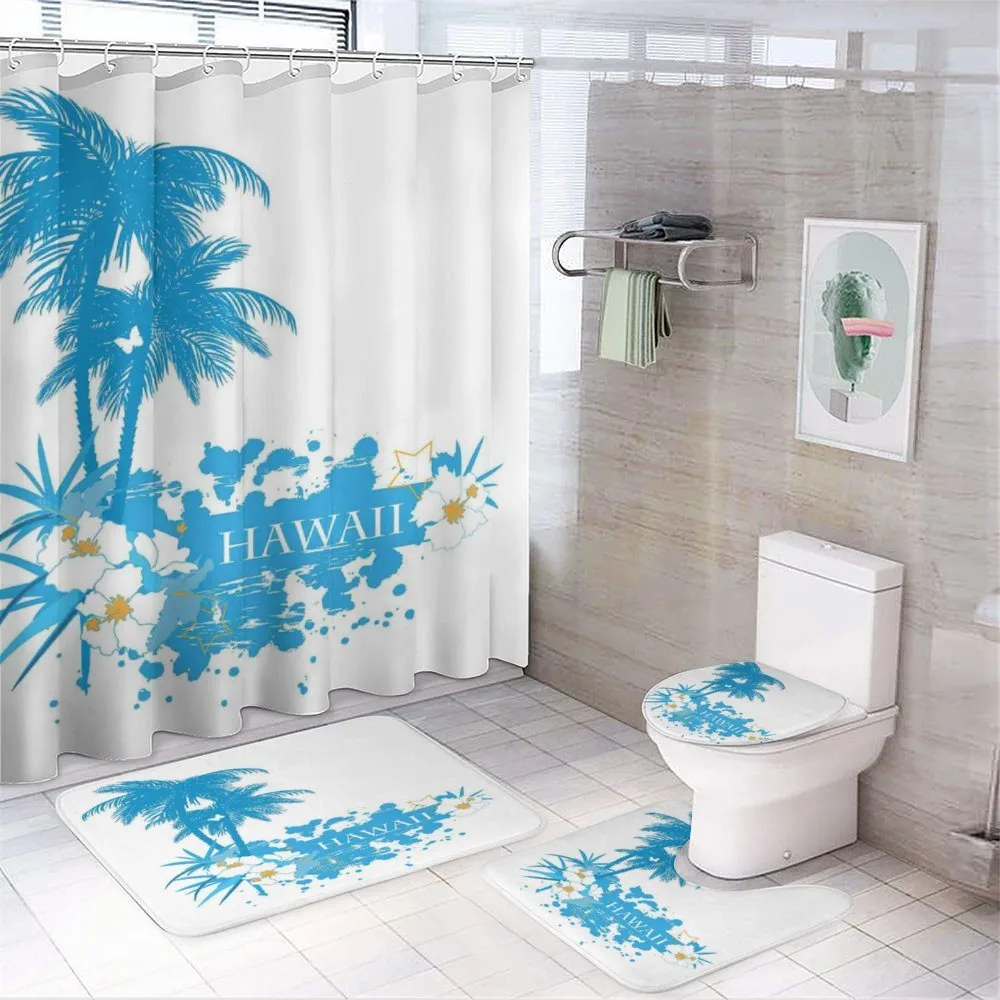 Hawaiian Island Aqua — 4-Piece Bathroom Set preview
