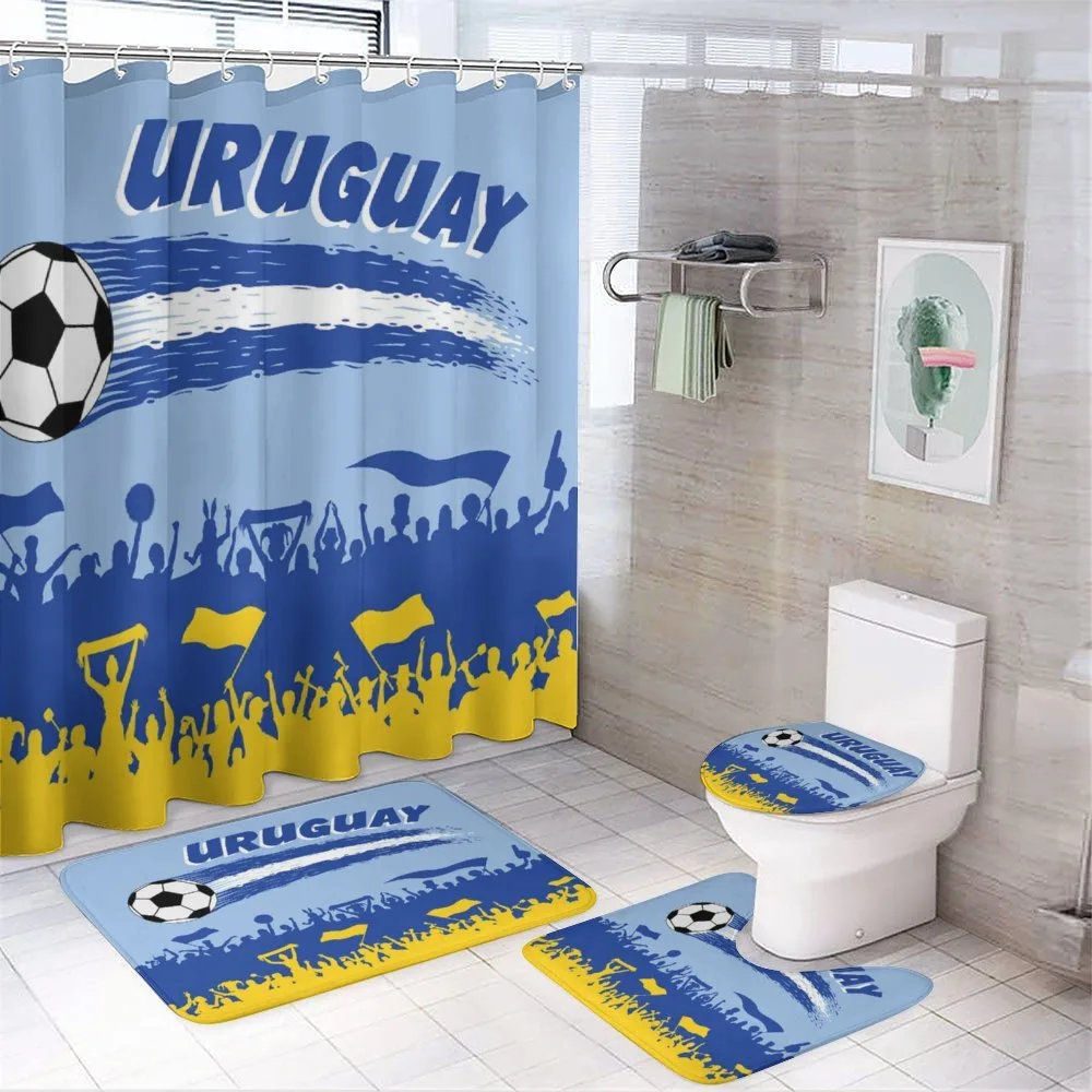 Supporters and Soccer Ball — 4-Piece Bathroom Set preview