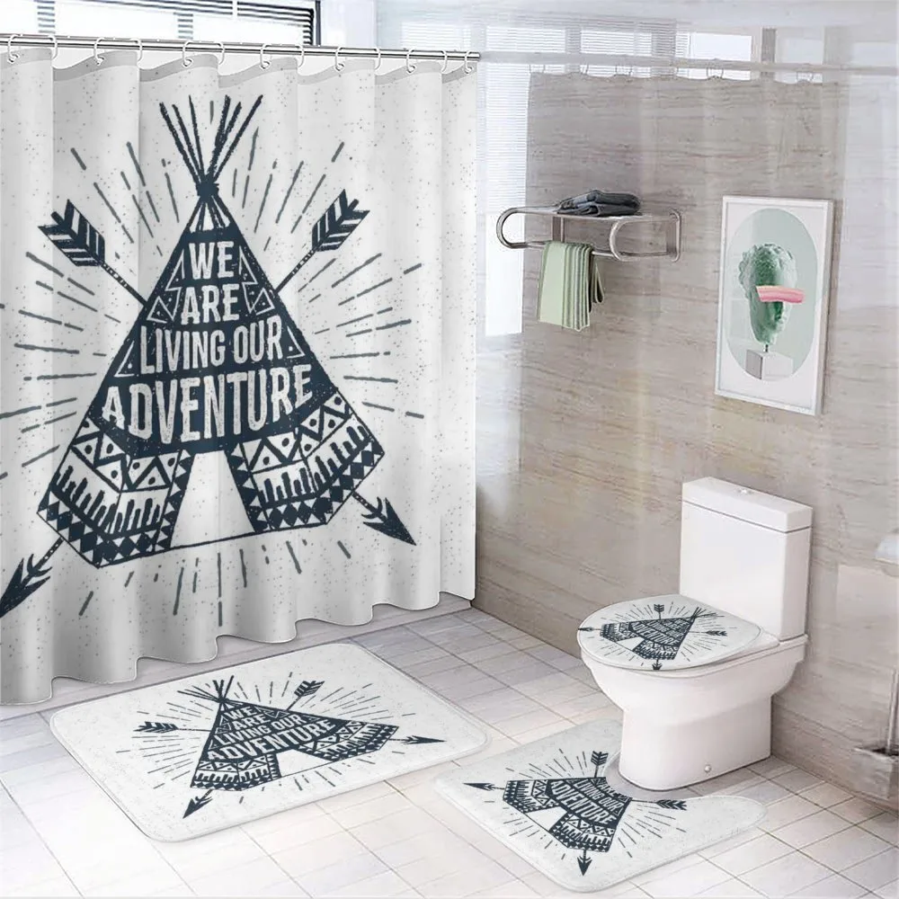 Teepee with Arrows — 4-Piece Bathroom Set preview