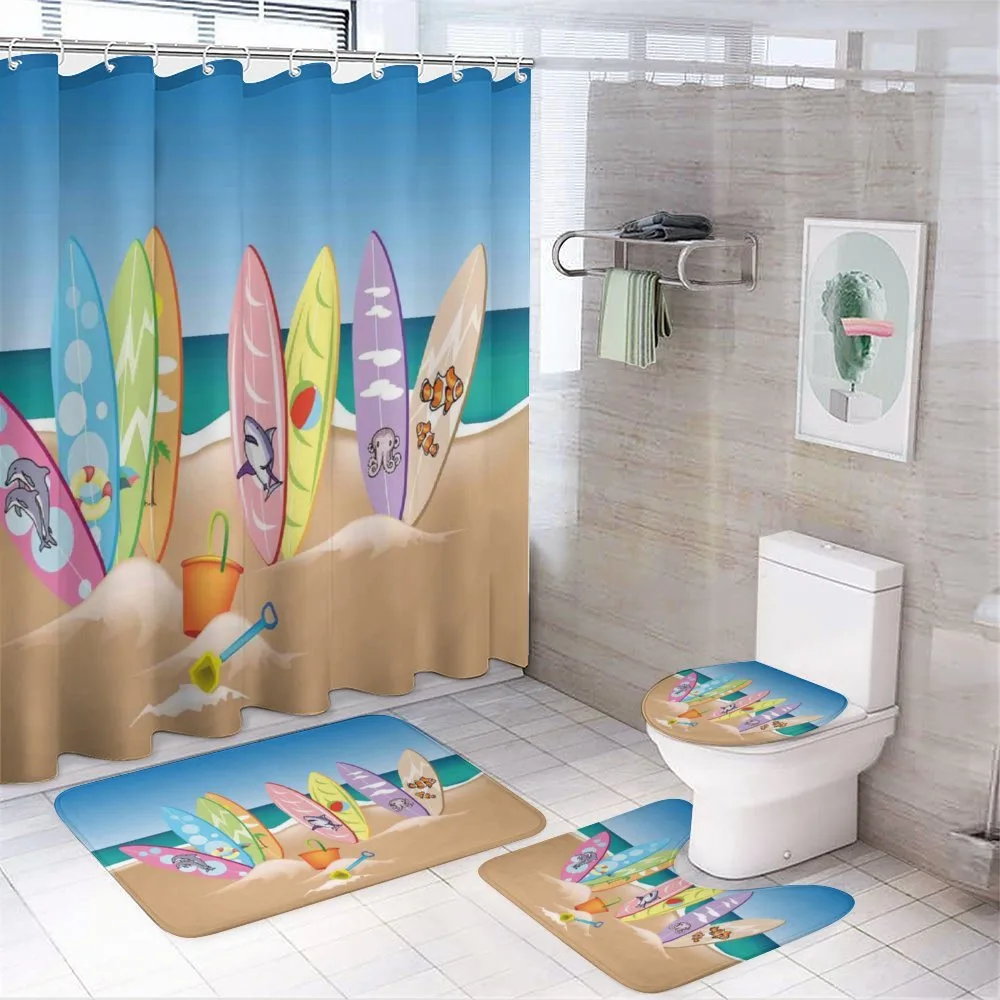 Beach the Skyd the Sea — 4-Piece Bathroom Set preview