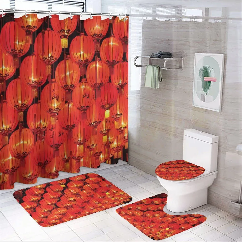 Chinese Lantern Festival — 4-Piece Bathroom Set preview