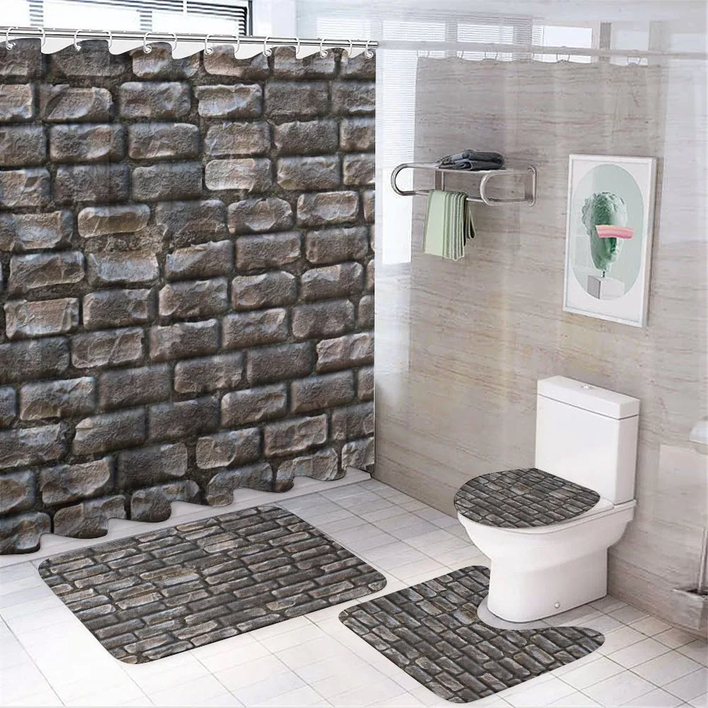 Fuliginous Tiles — 4-Piece Bathroom Set preview
