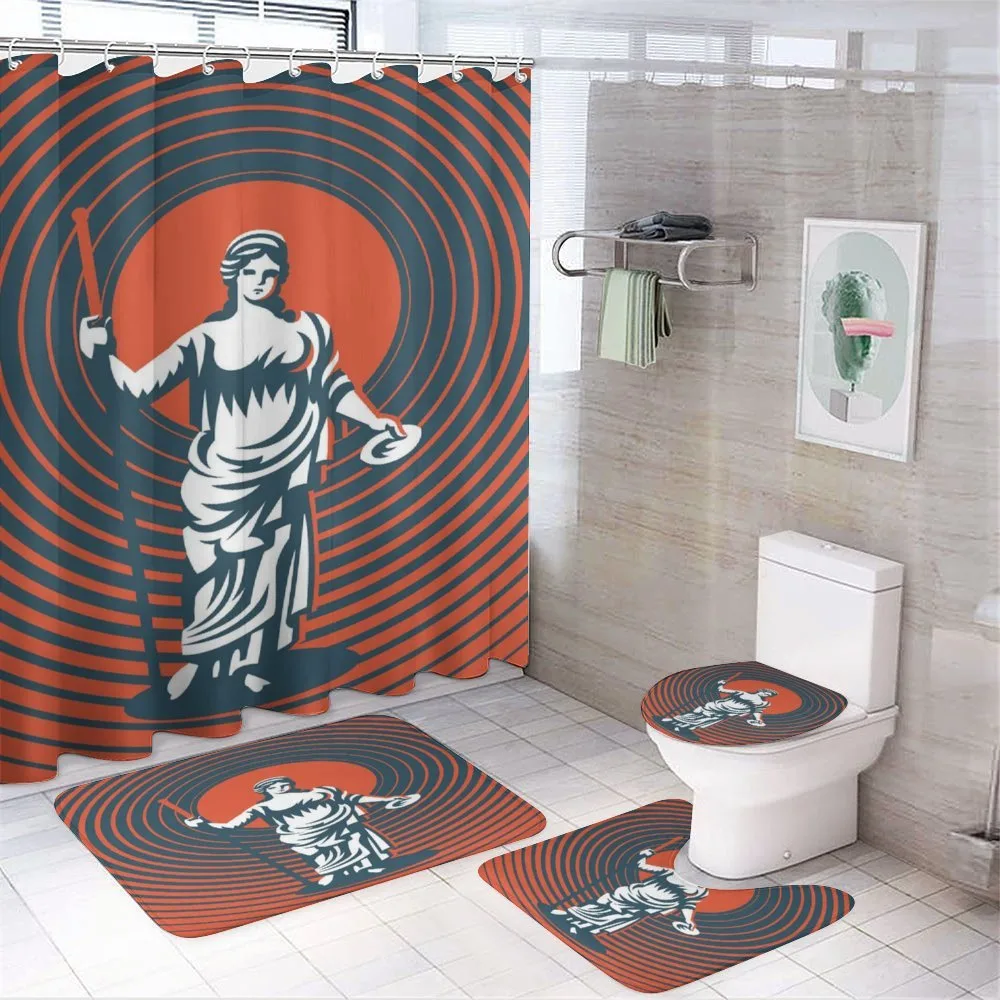 Intricate Circles — 4-Piece Bathroom Set preview