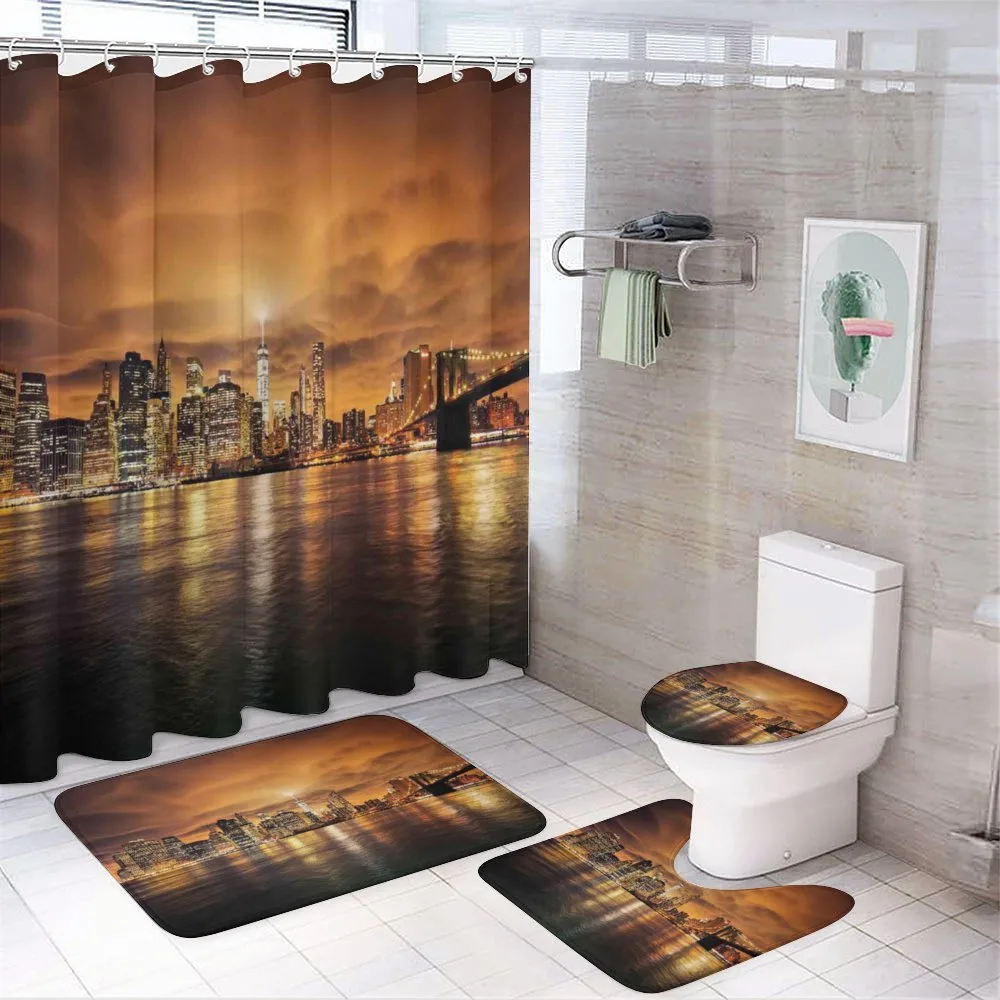 Manhattan at Sunset — 4-Piece Bathroom Set preview