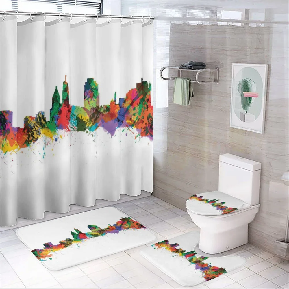 Strokes of a Paintbrush — 4-Piece Bathroom Set preview