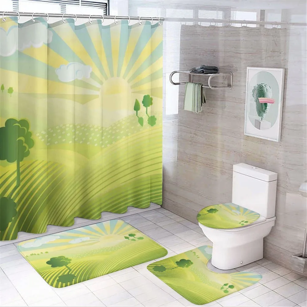 Sunshine Lightens Hills 4-Piece Bathroom Set product video