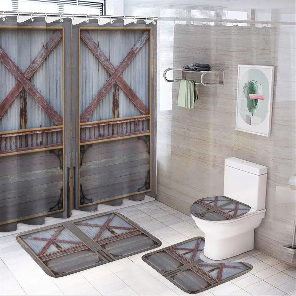 Wooden Window Plank — 4-Piece Bathroom Set preview