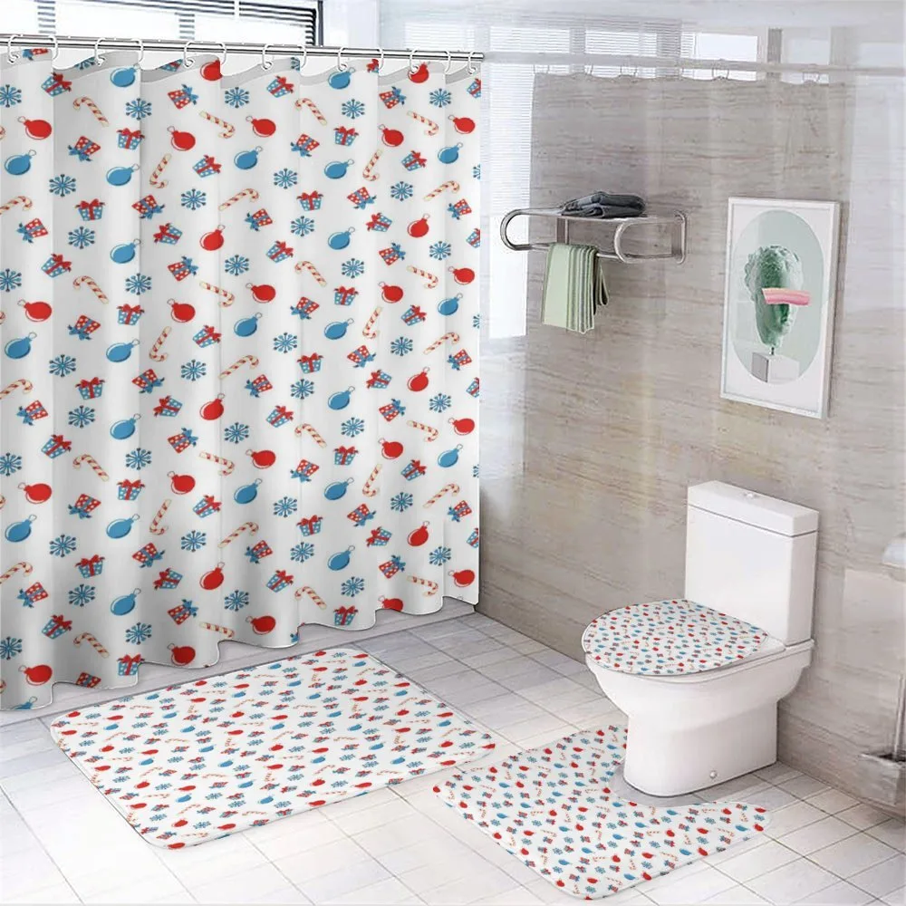Xmas Cones Ornaments — 4-Piece Bathroom Set preview