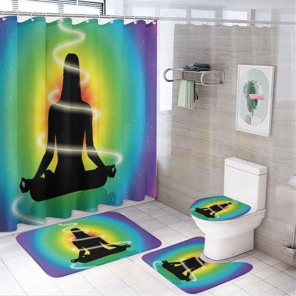 Concentric Rainbow Color — 4-Piece Bathroom Set preview