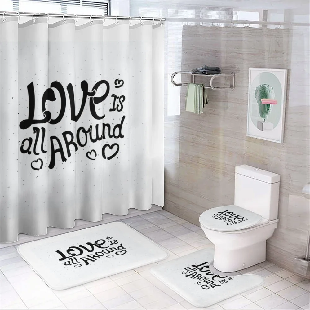 Love is All Around — 4-Piece Bathroom Set preview