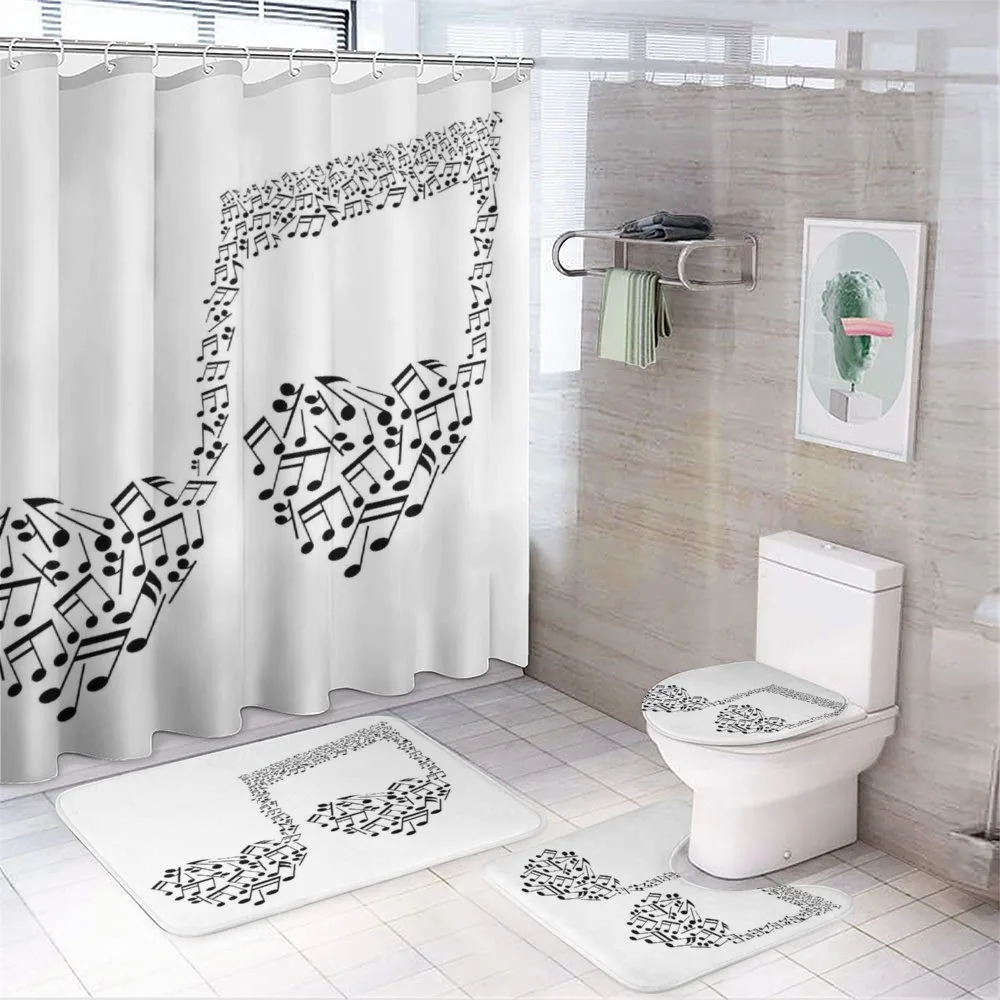 Musical Note Love Art — 4-Piece Bathroom Set preview