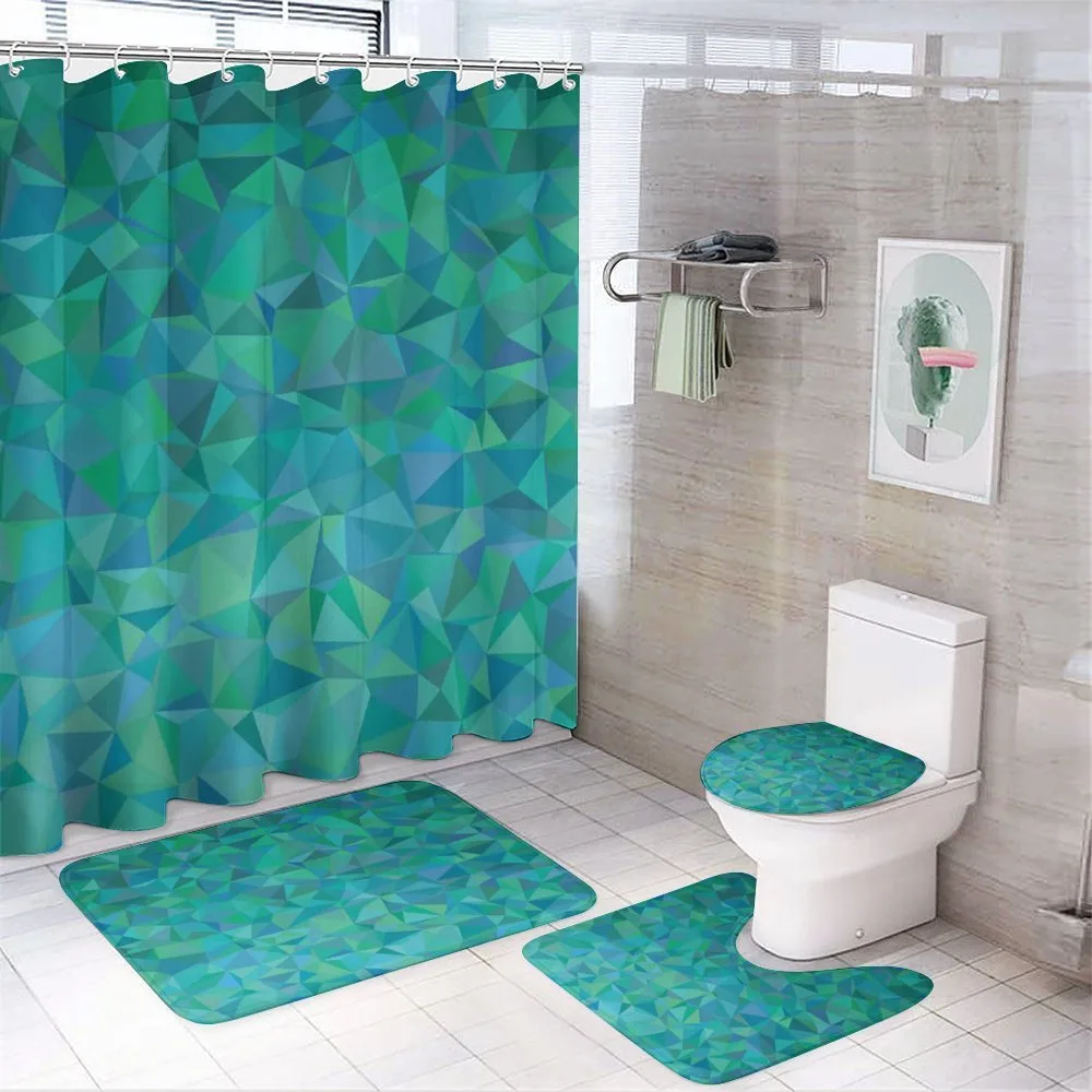 Triangle Mosaic Design — 4-Piece Bathroom Set preview
