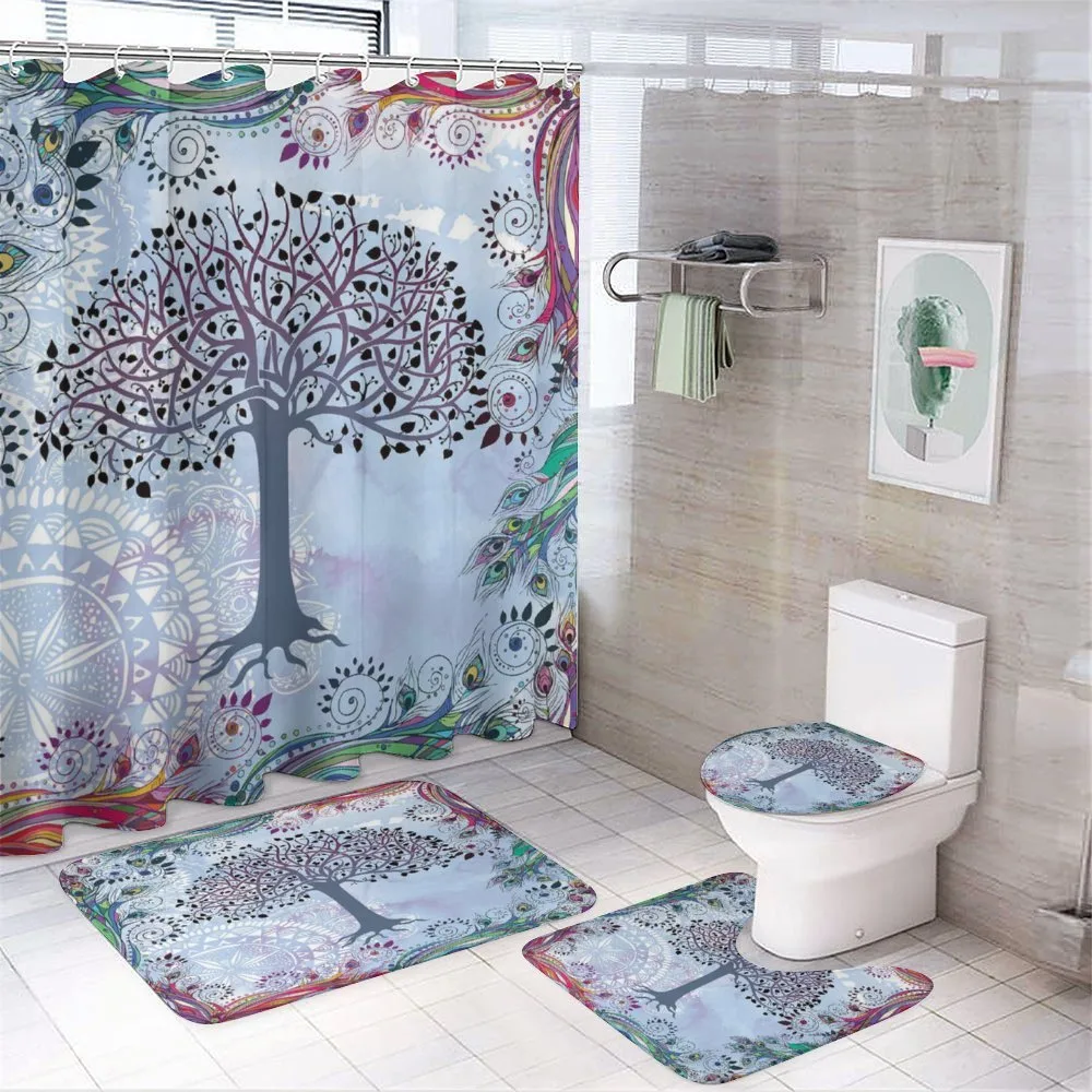 Vintage Tree of Life — 4-Piece Bathroom Set preview