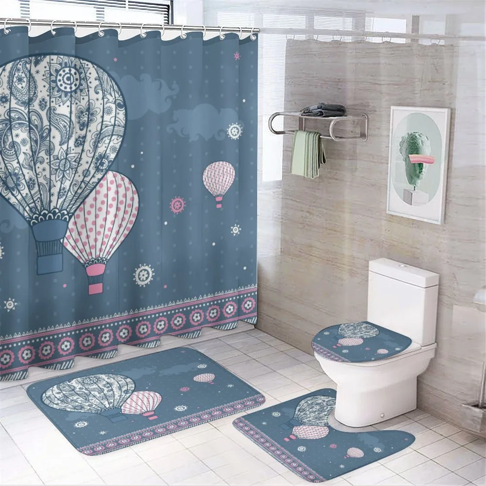 Air Balloons Polka Dots — 4-Piece Bathroom Set preview