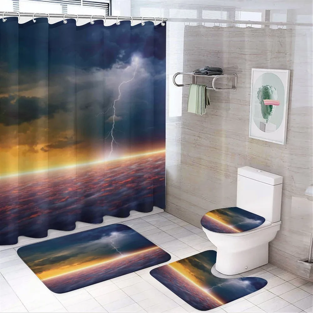 Apocalyptic Sky View — 4-Piece Bathroom Set preview