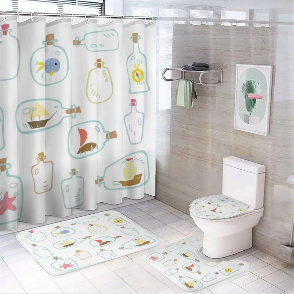 Bottles with a Message — 4-Piece Bathroom Set preview