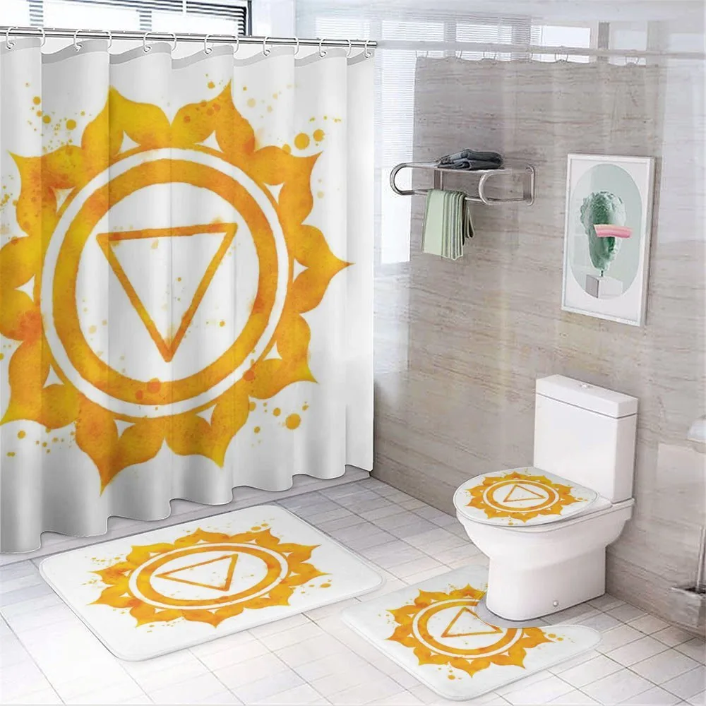 Chakra Watercolor — 4-Piece Bathroom Set preview