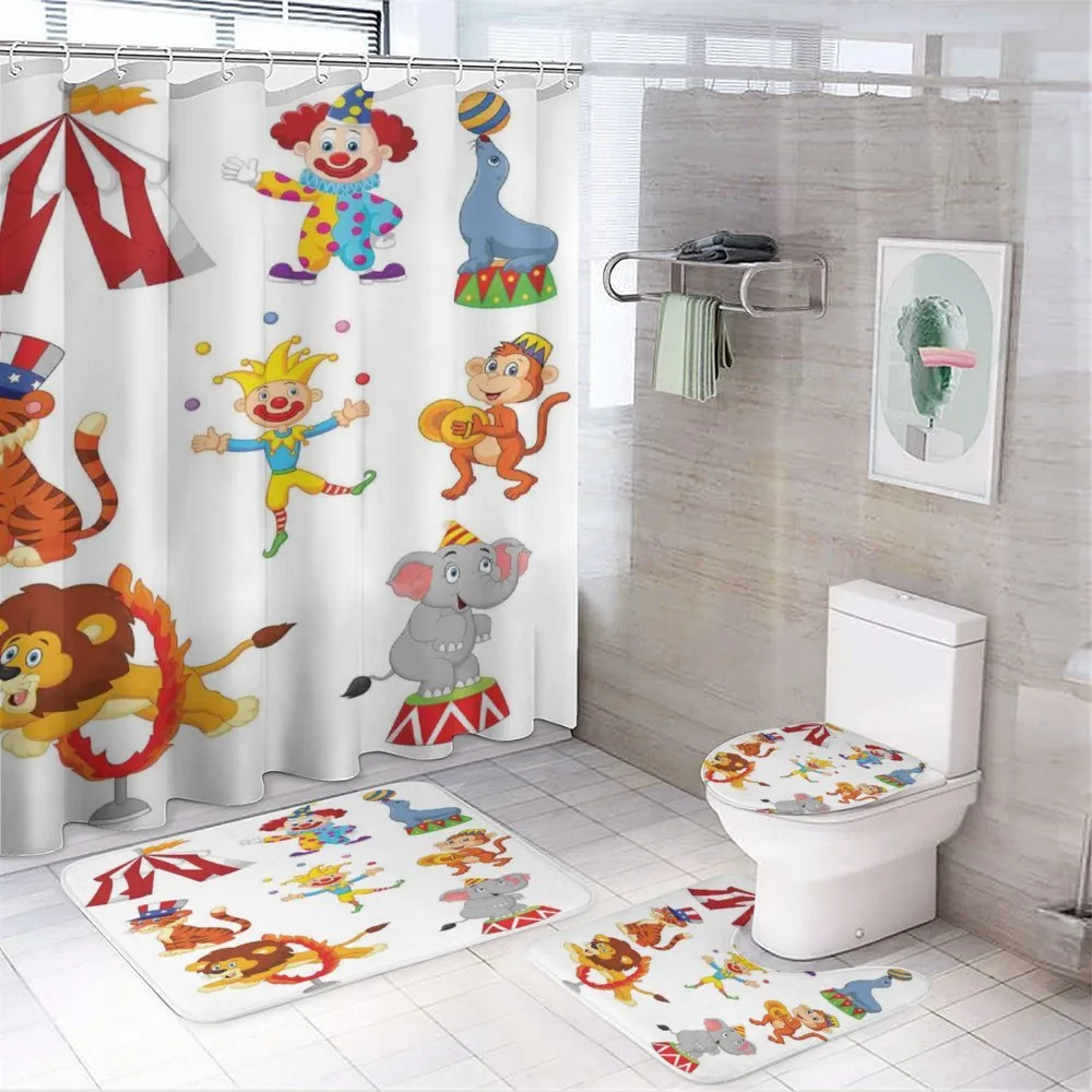 Circus Wild Animals — 4-Piece Bathroom Set preview
