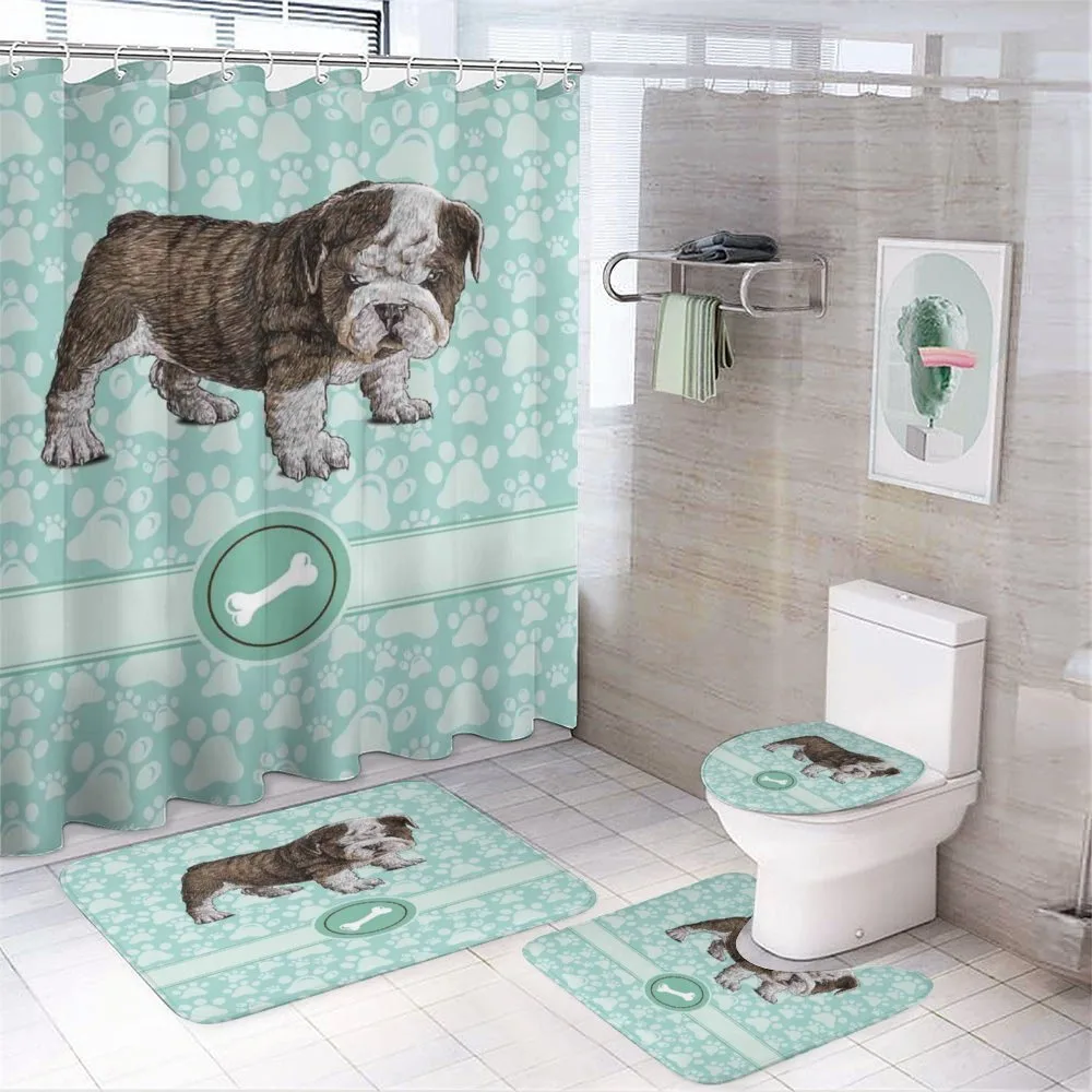 Detailed Pet Animal — 4-Piece Bathroom Set preview