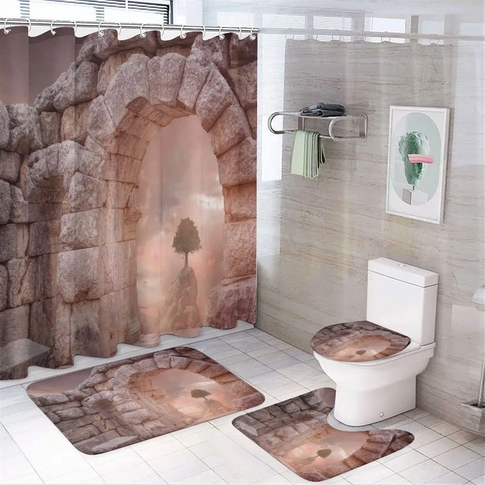 Greek Building — 4-Piece Bathroom Set preview