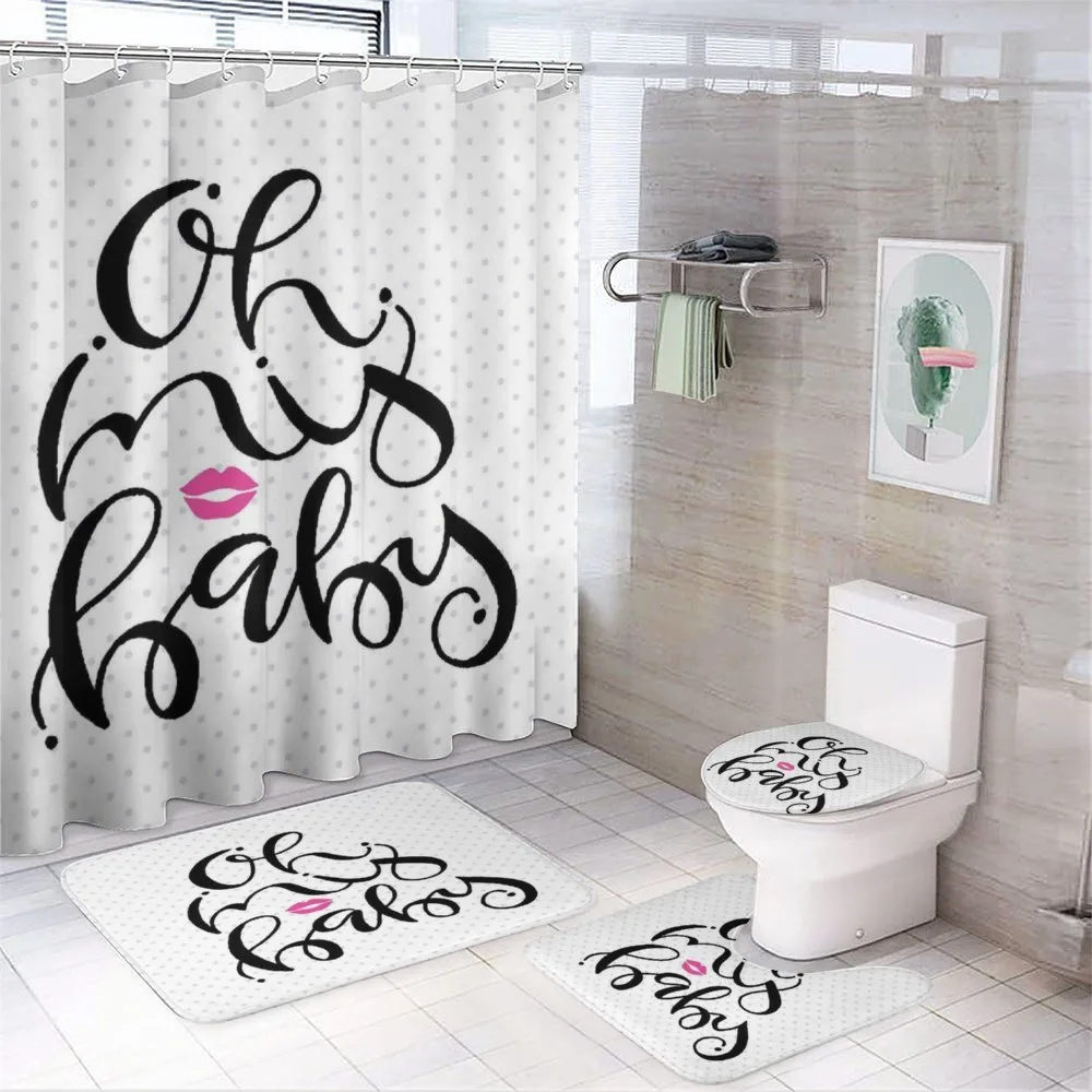 Handwriting — 4-Piece Bathroom Set preview
