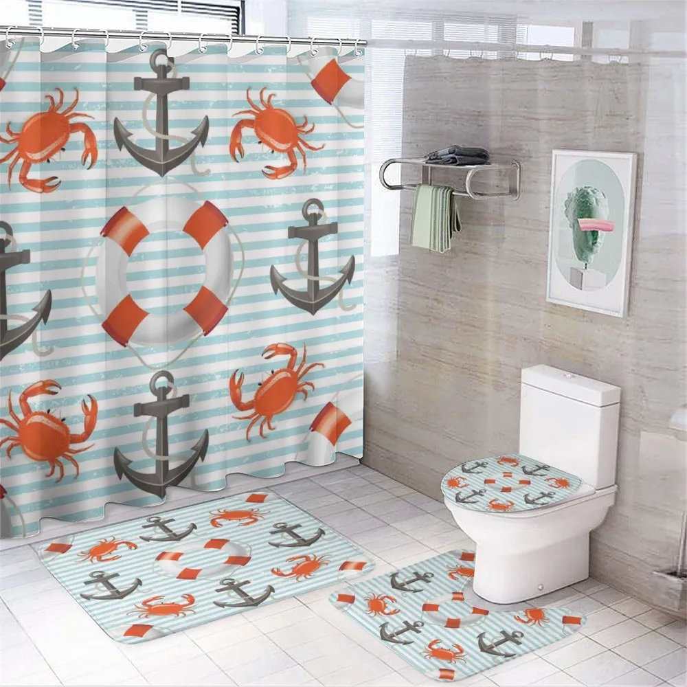 Life Rings Anchor Ropes — 4-Piece Bathroom Set preview