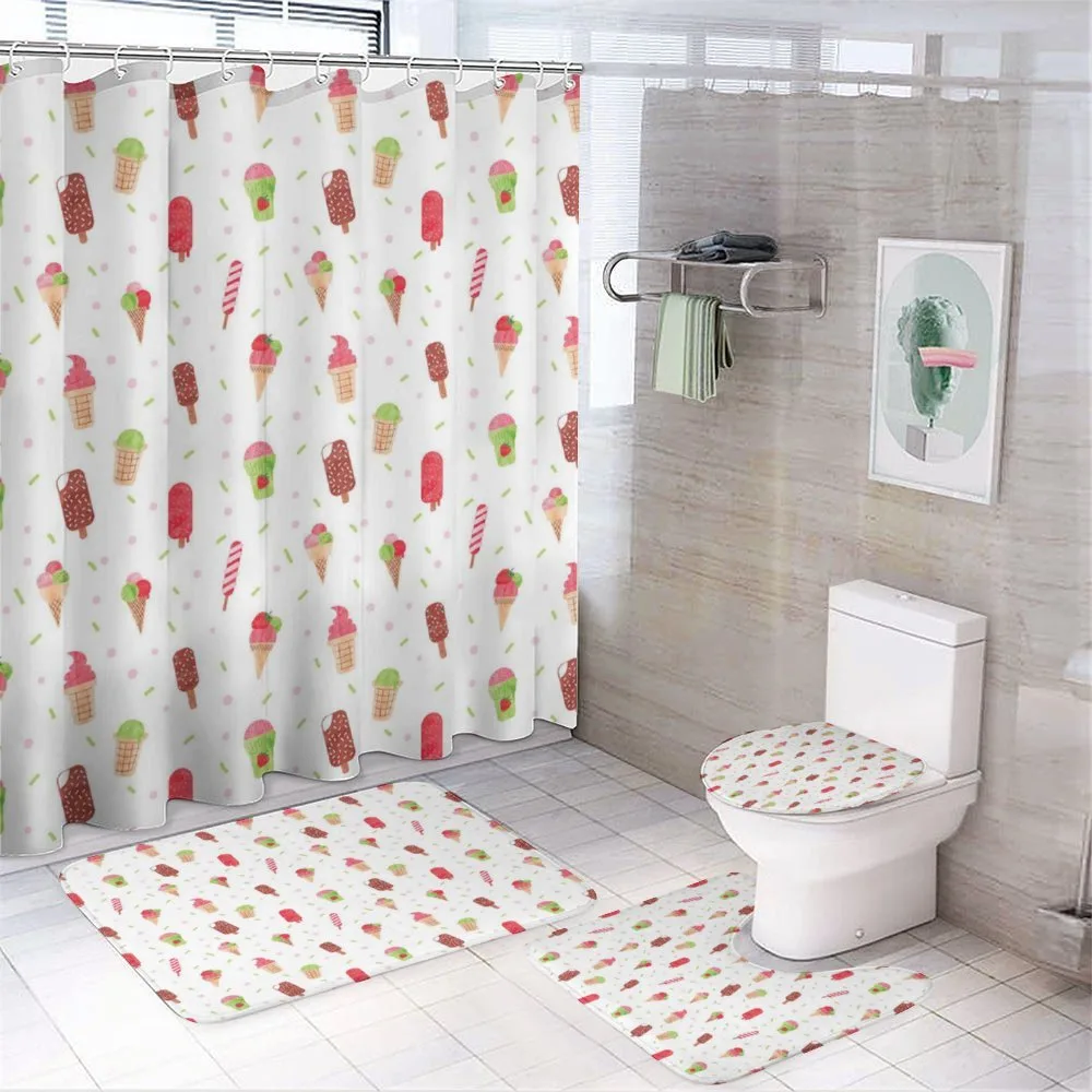 Summertime Watercolor — 4-Piece Bathroom Set preview