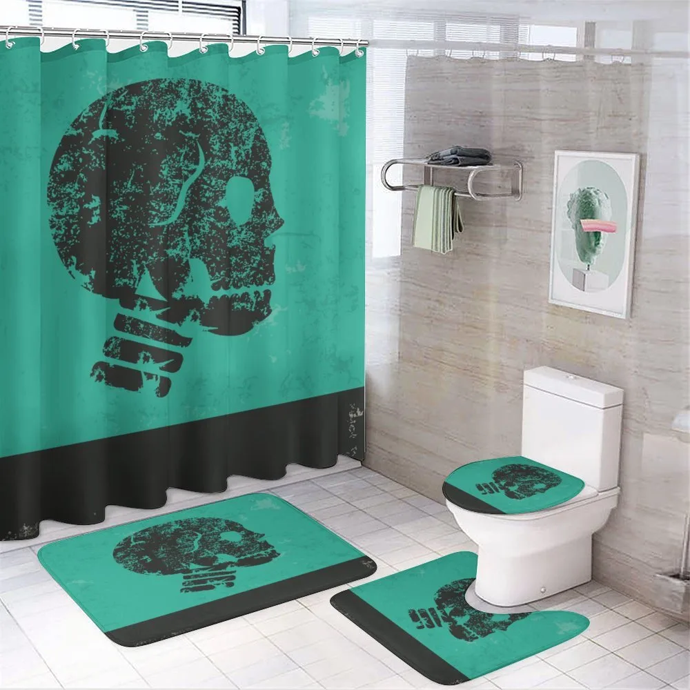 Abstract Human Skeleton — 4-Piece Bathroom Set preview