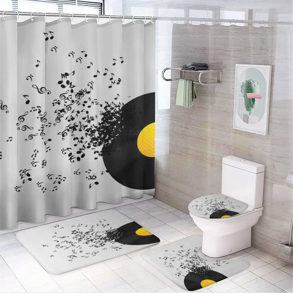 Flying Notes Album Dance — 4-Piece Bathroom Set preview