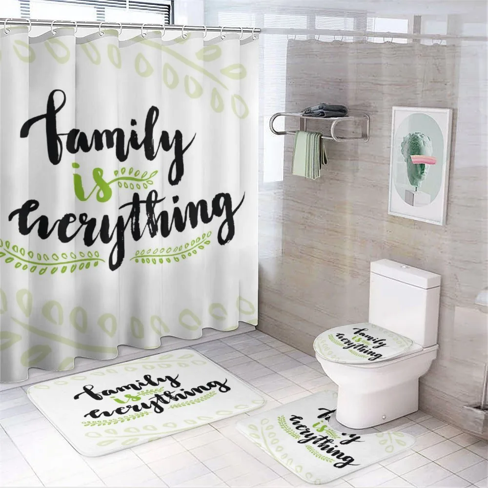 Lettering Phrase 4-Piece Bathroom Set product video
