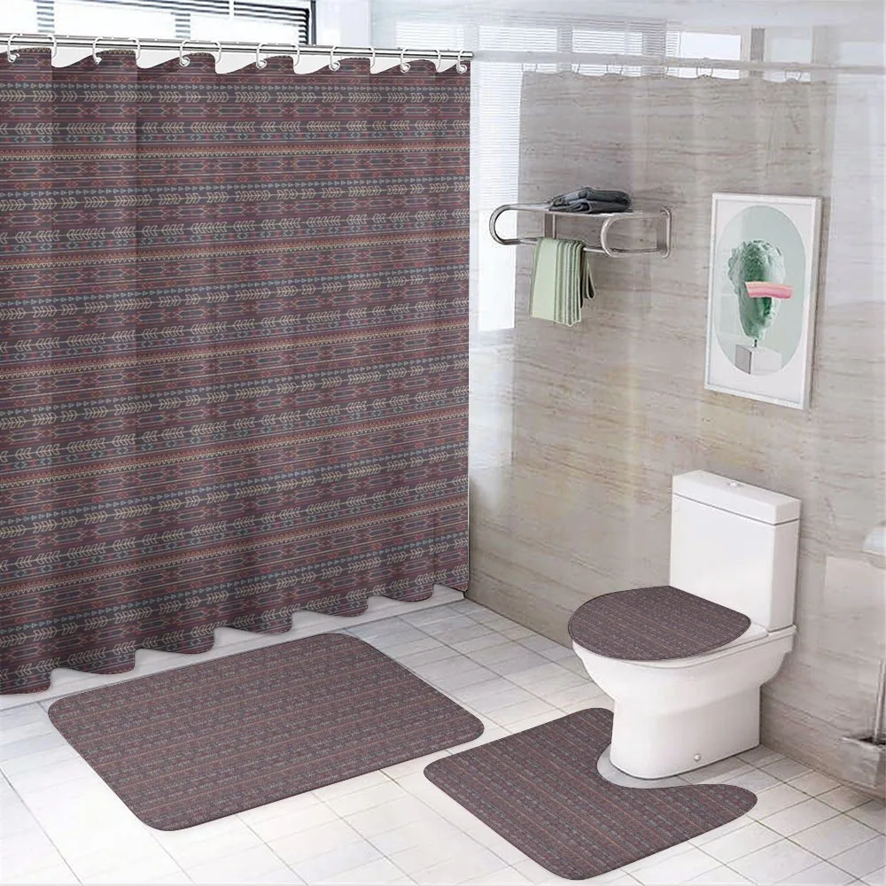 Ornate Arrows Triangles — 4-Piece Bathroom Set preview