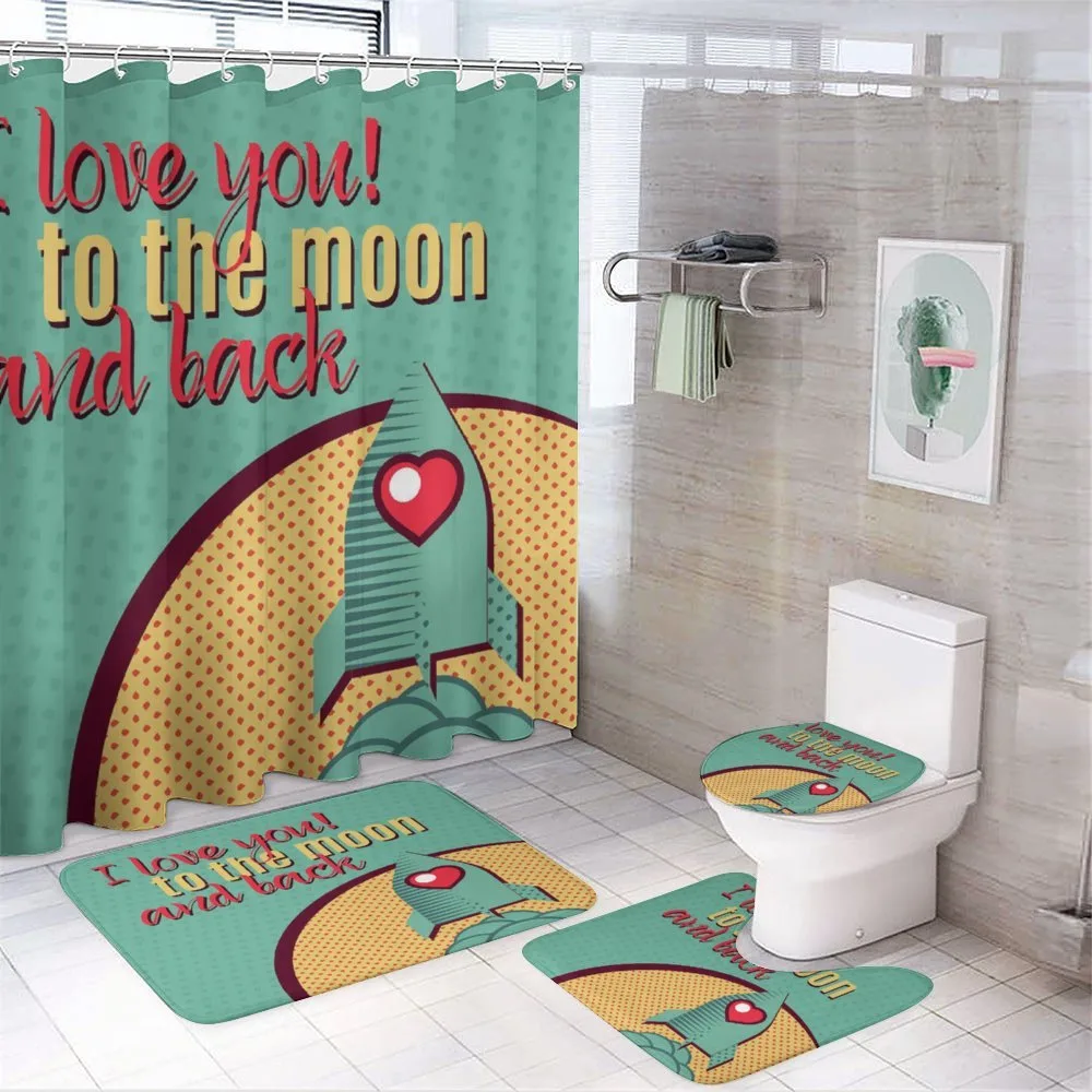 Rocket Love Fuel — 4-Piece Bathroom Set preview