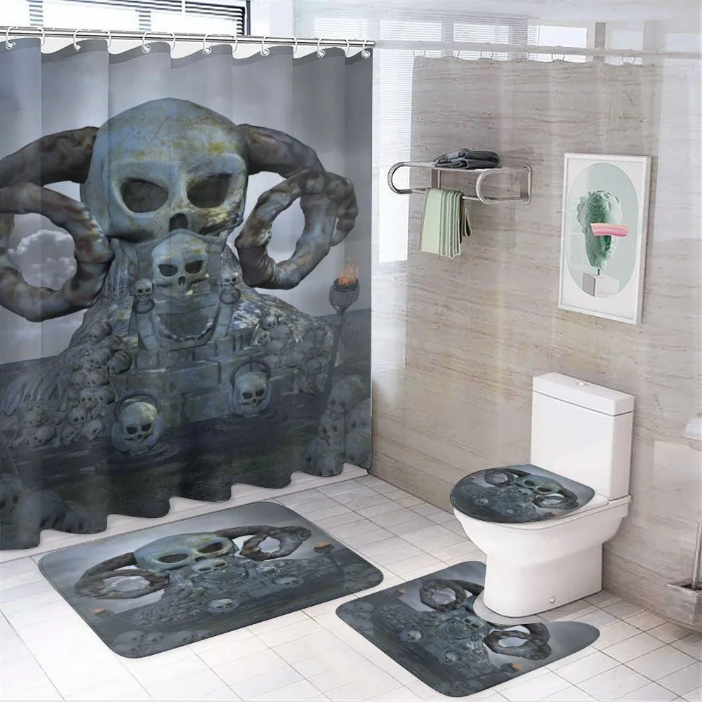 Scary Horns Graves — 4-Piece Bathroom Set preview