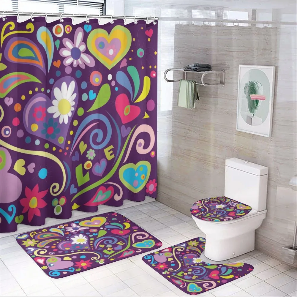 Sixties Inspired Love — 4-Piece Bathroom Set preview
