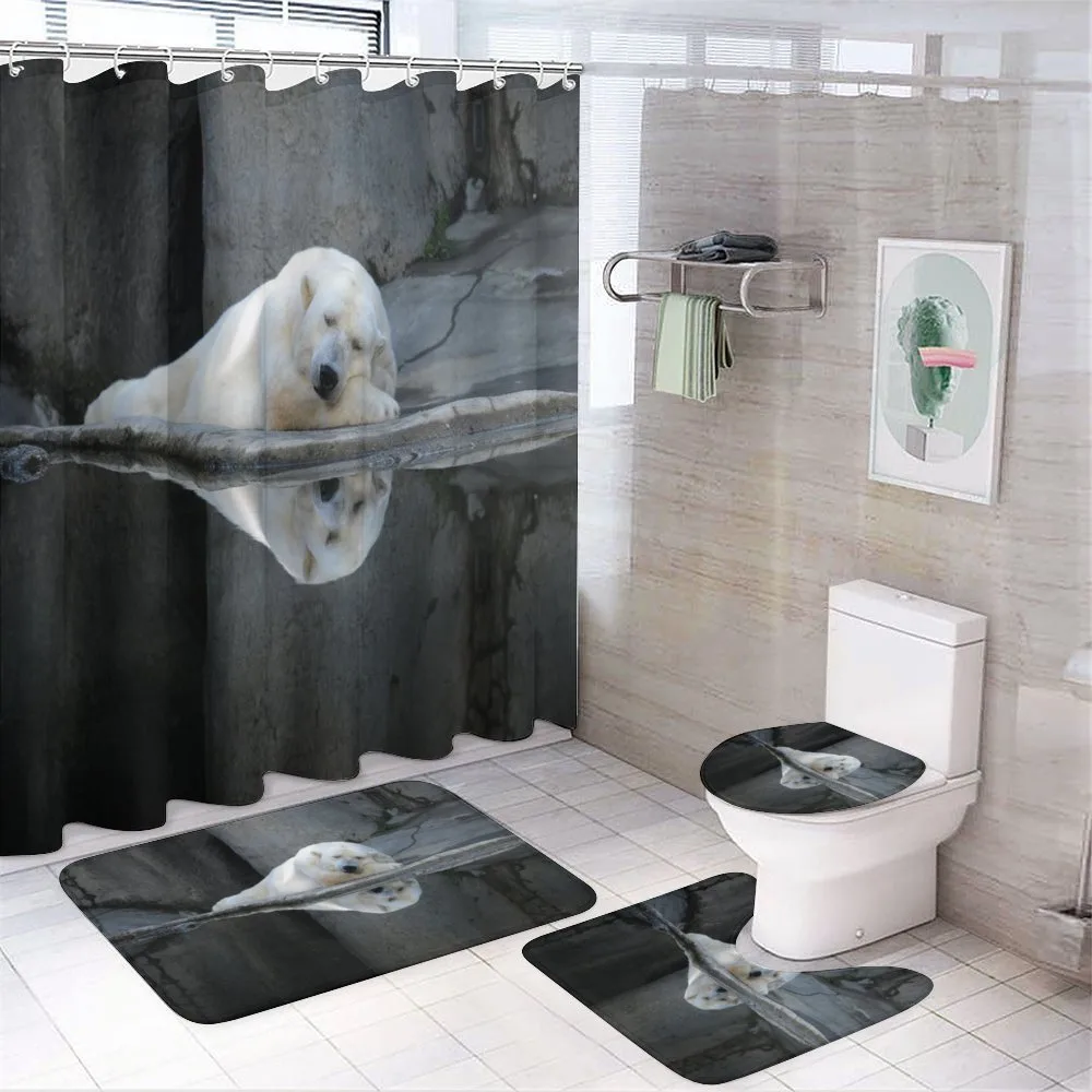 Sleeping Calm Zoo Animal — 4-Piece Bathroom Set preview