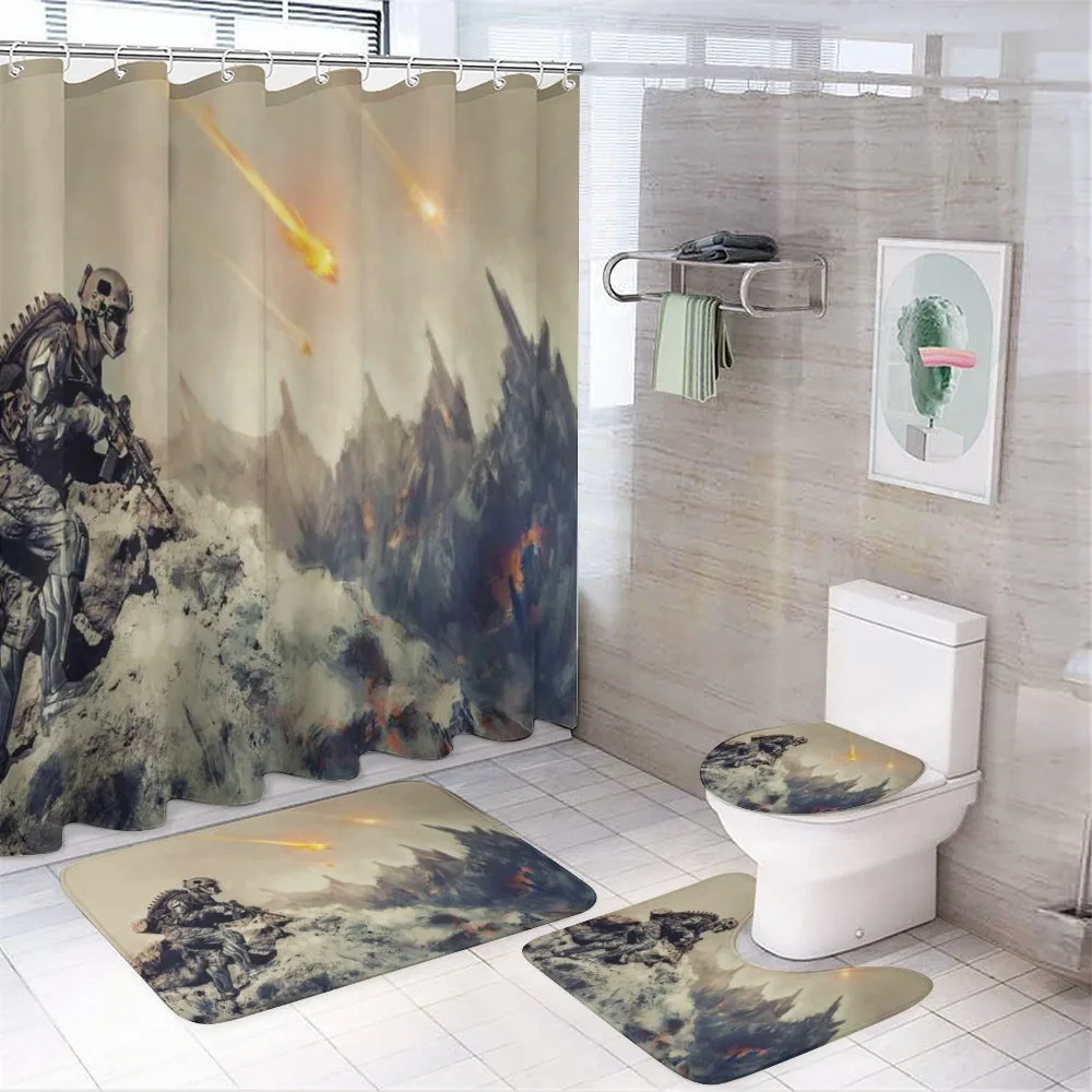 Technology Aliens Theme — 4-Piece Bathroom Set preview