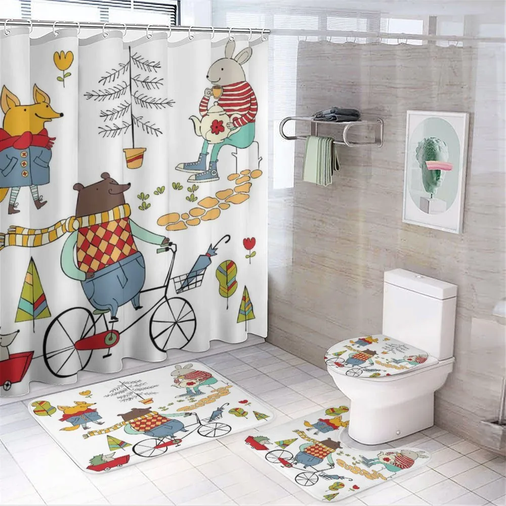 Urban Forest Characters — 4-Piece Bathroom Set preview