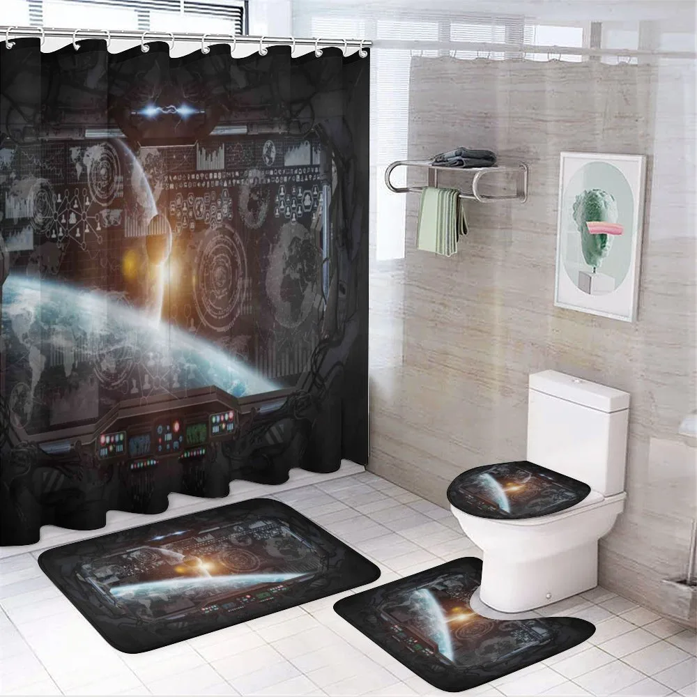 Wold Stardust Scenery — 4-Piece Bathroom Set preview
