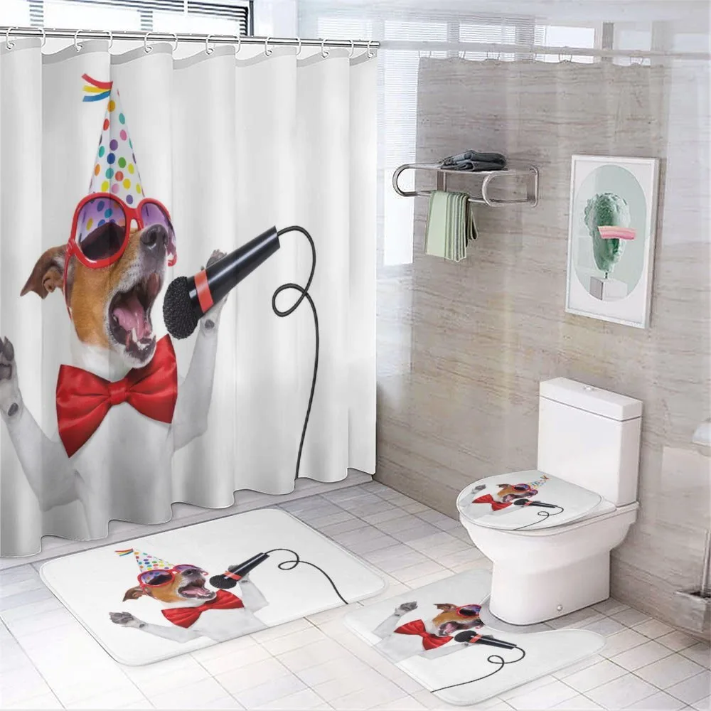 Birthday Doggy — 4-Piece Bathroom Set preview